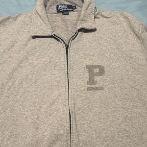 Polo by Ralph Lauren Light Gray Zip-Up Sweater